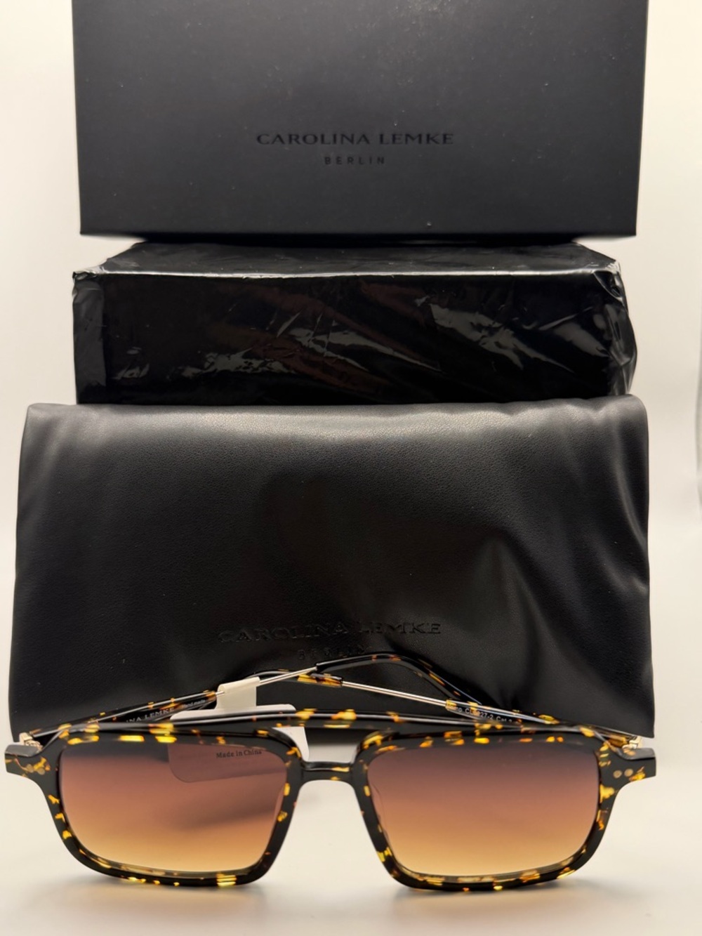 Carolina Lemke Women’s Tortoiseshell Sunglasses - Brown Gradient